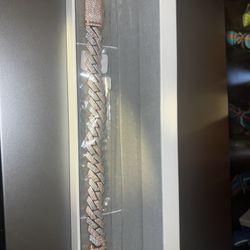 14mm Moissanite Cuban Bracelet 8in