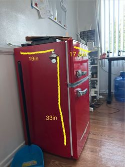 Small Red mini fridge