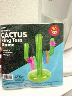 Inflatable Cactus Ring Toss Game
