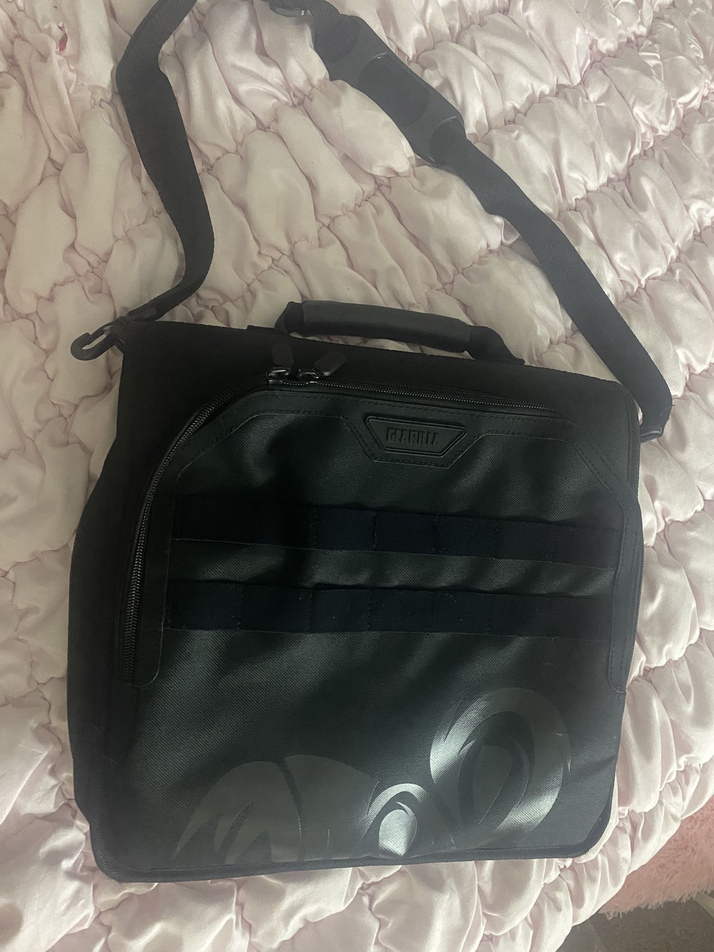Durable black binder with carrying handle