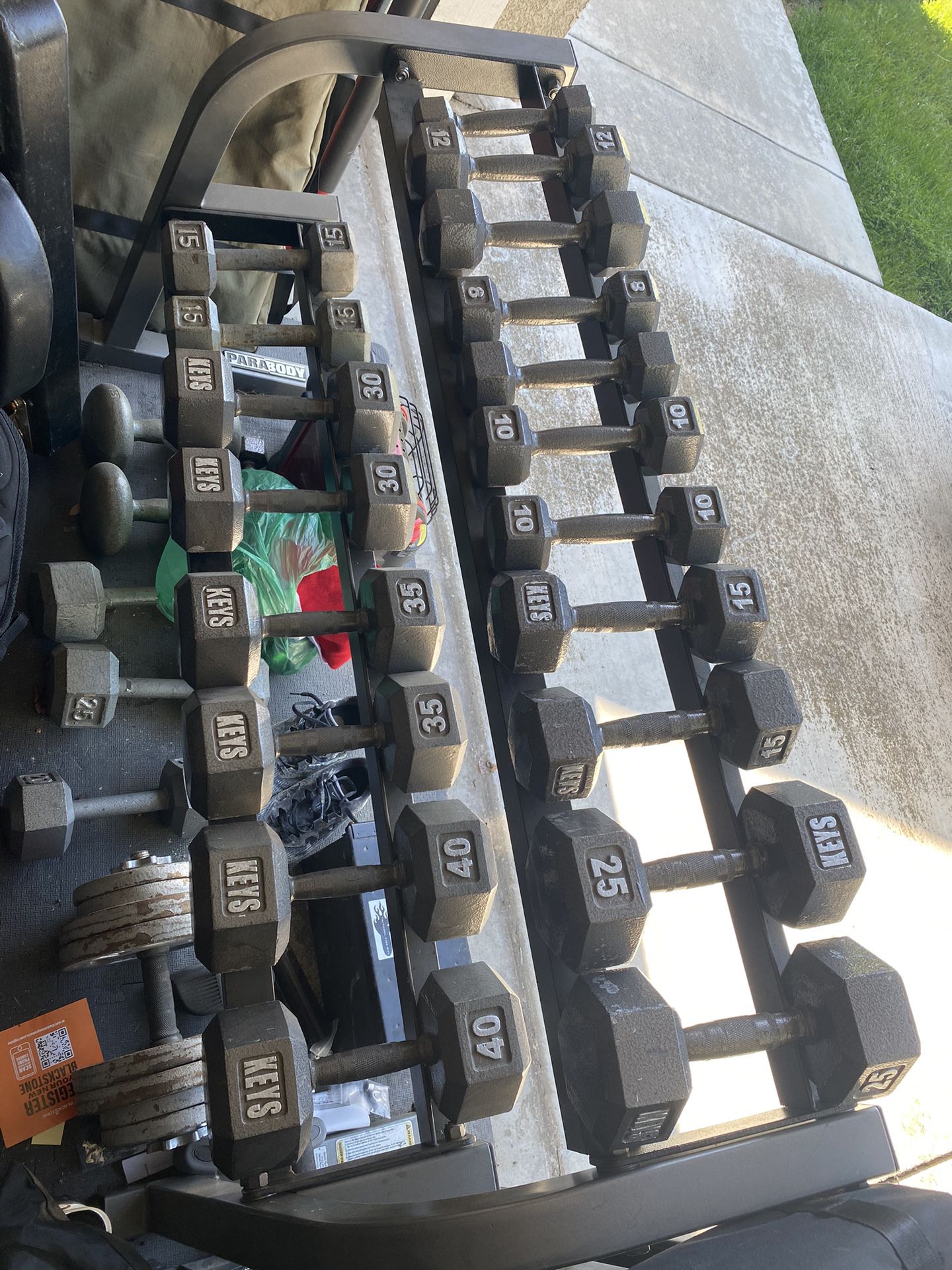 Dumbbell Set With Rack 