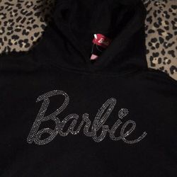 BARBIE Rhinestones Hoodie NWT 