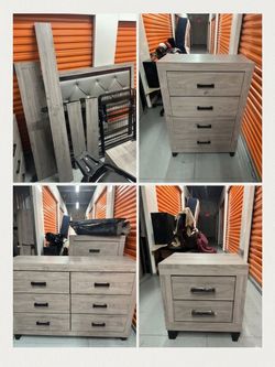 Ashley Lodanna Gray Queen Bedroom Furniture Set – Complete Set