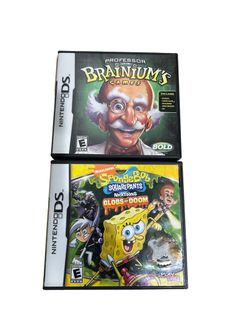Nintendo DS games (2) SpongeBob & Brainiums