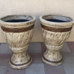 New Flower Pots Made Out Of Clay Beautiful Yard Decoration 