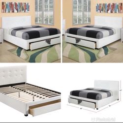 Queen Bed With Nice 10” Orthopedic Supreme Mattress Included 📍 