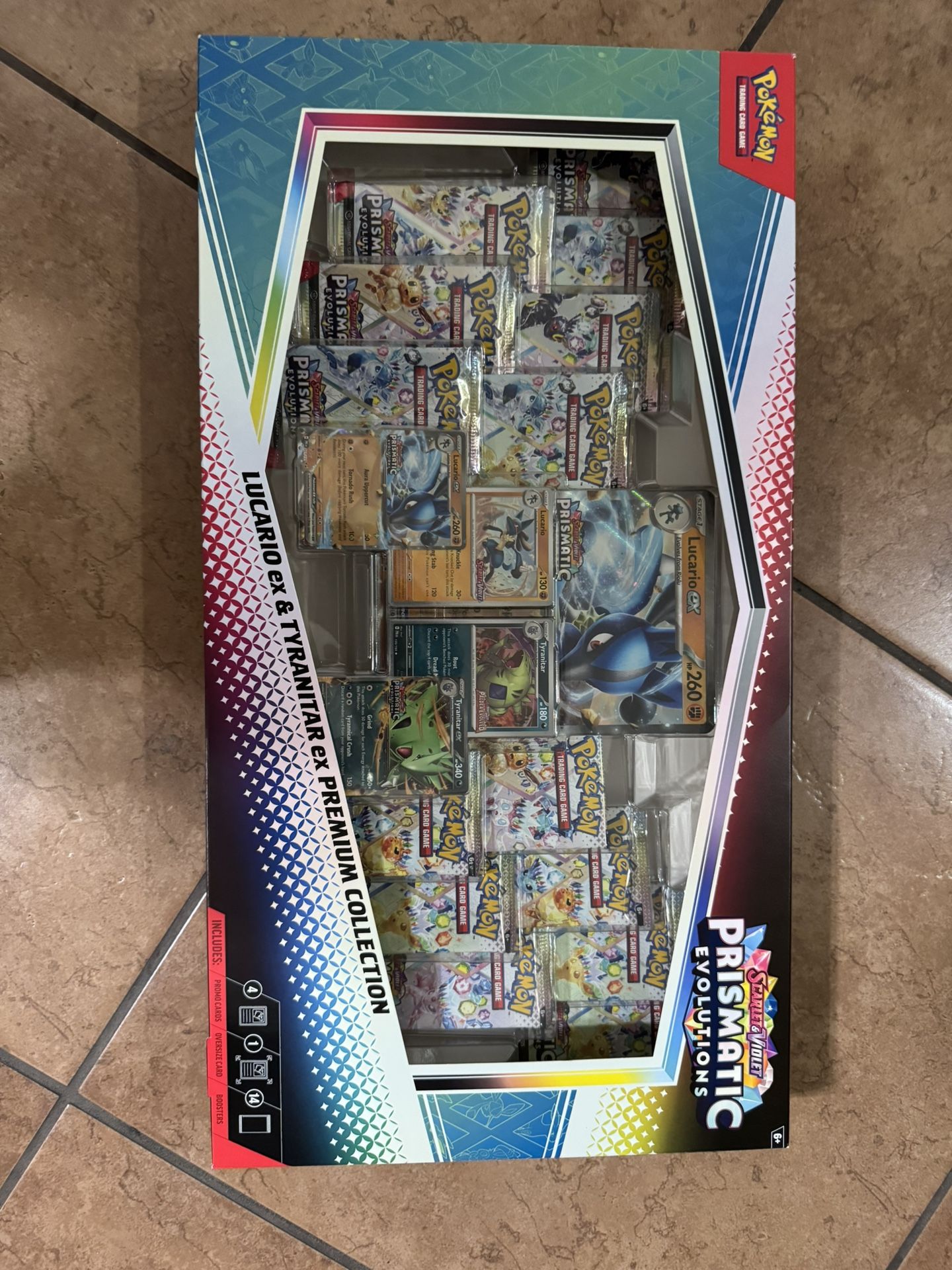 Prismatic Evolutions Lucario ex & Tyranitar ex Premium Collection