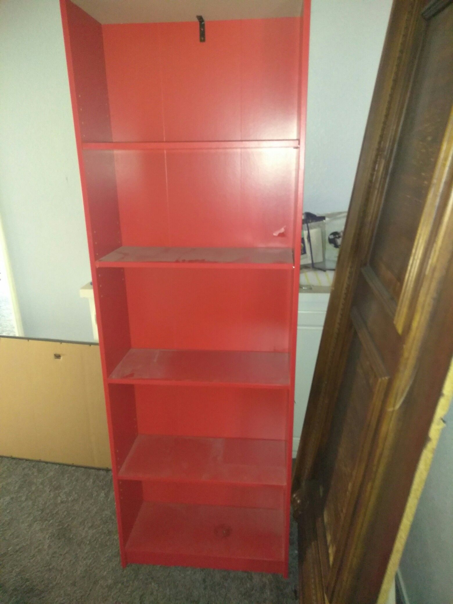 Red bookshelves 2 for 60