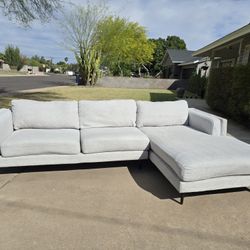 Free Delivery - Modern MCM Chaise Sectional