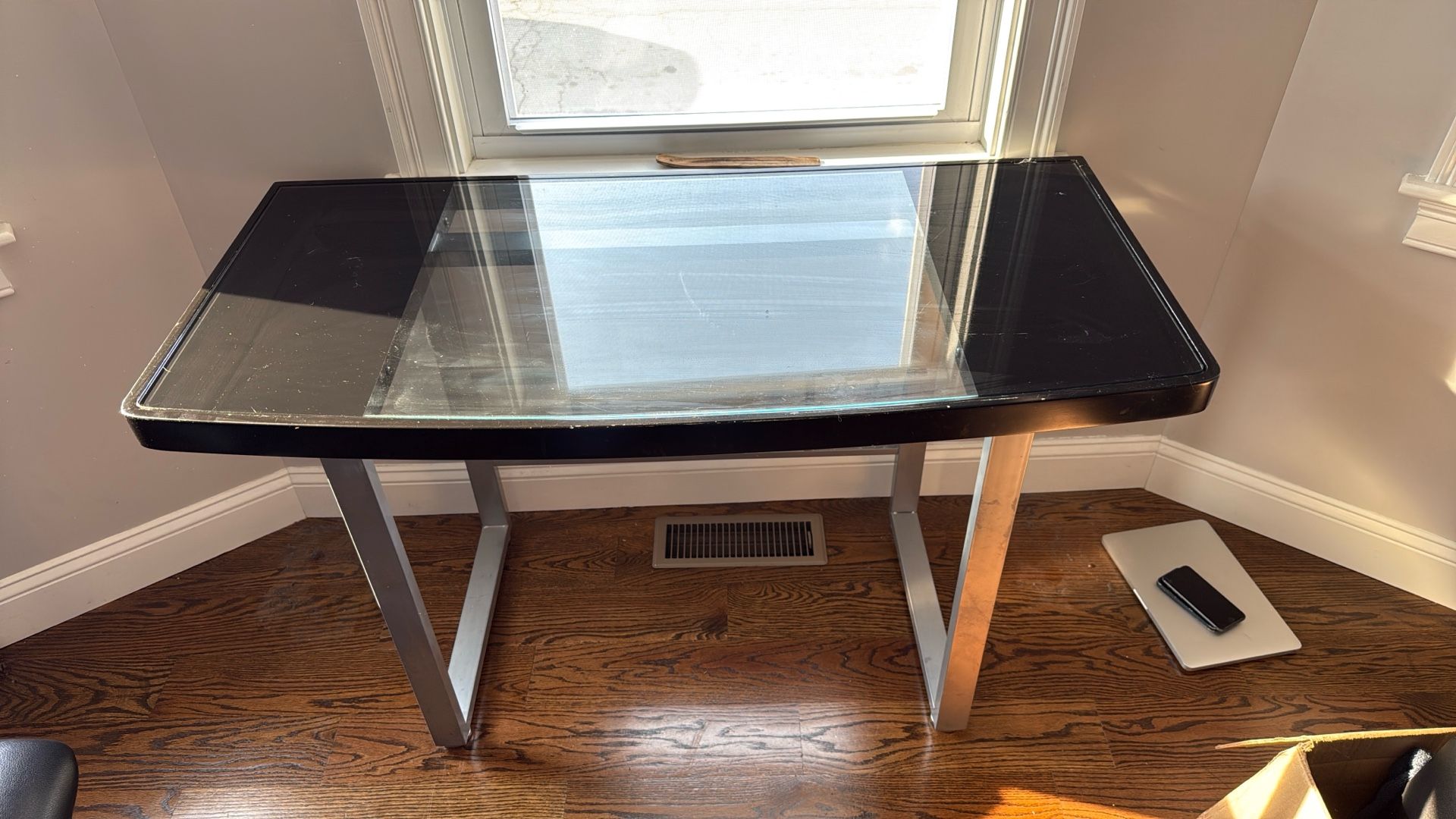 Glass Top Desk