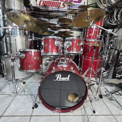 Pearl Export Complete Drum Set  🥁  !! $450 Or Best Offer !!