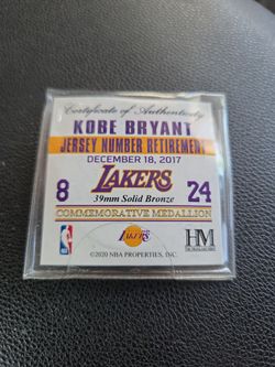 Kobe Bryant jersey retirement coin NBA 2k promotion for playstation