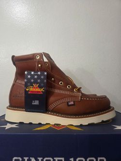 Thorogood 6 Inch USA Made Brown Soft Toe Work Wedge 8EE