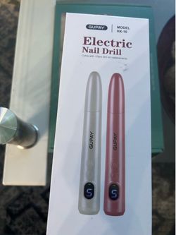 Electric Nail Files Cordless Rechargeable Nail Drill Machine for Natural Acrylic Gel Nails Professional Portable Efile Manicure Pedicure Kit for Girl 