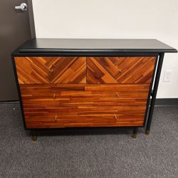 Wood Dresser With Console Table 