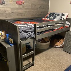 Twin Kids Loft Bed Set.