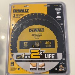 DEWALT Large Diameter Saw Blades 12-in 40 -Tooth Rough Finish Tungsten carbide-tipped steel Miter sa