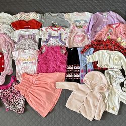 6 Month Girl Clothes - 44 Items