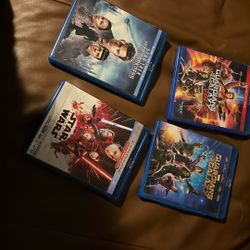 DVD Set Starwars, Star Trek, Guardians Of The Galaxy 