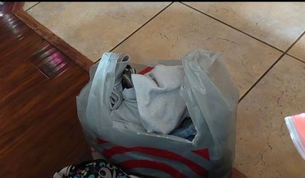 Womans plus size bag of clothes