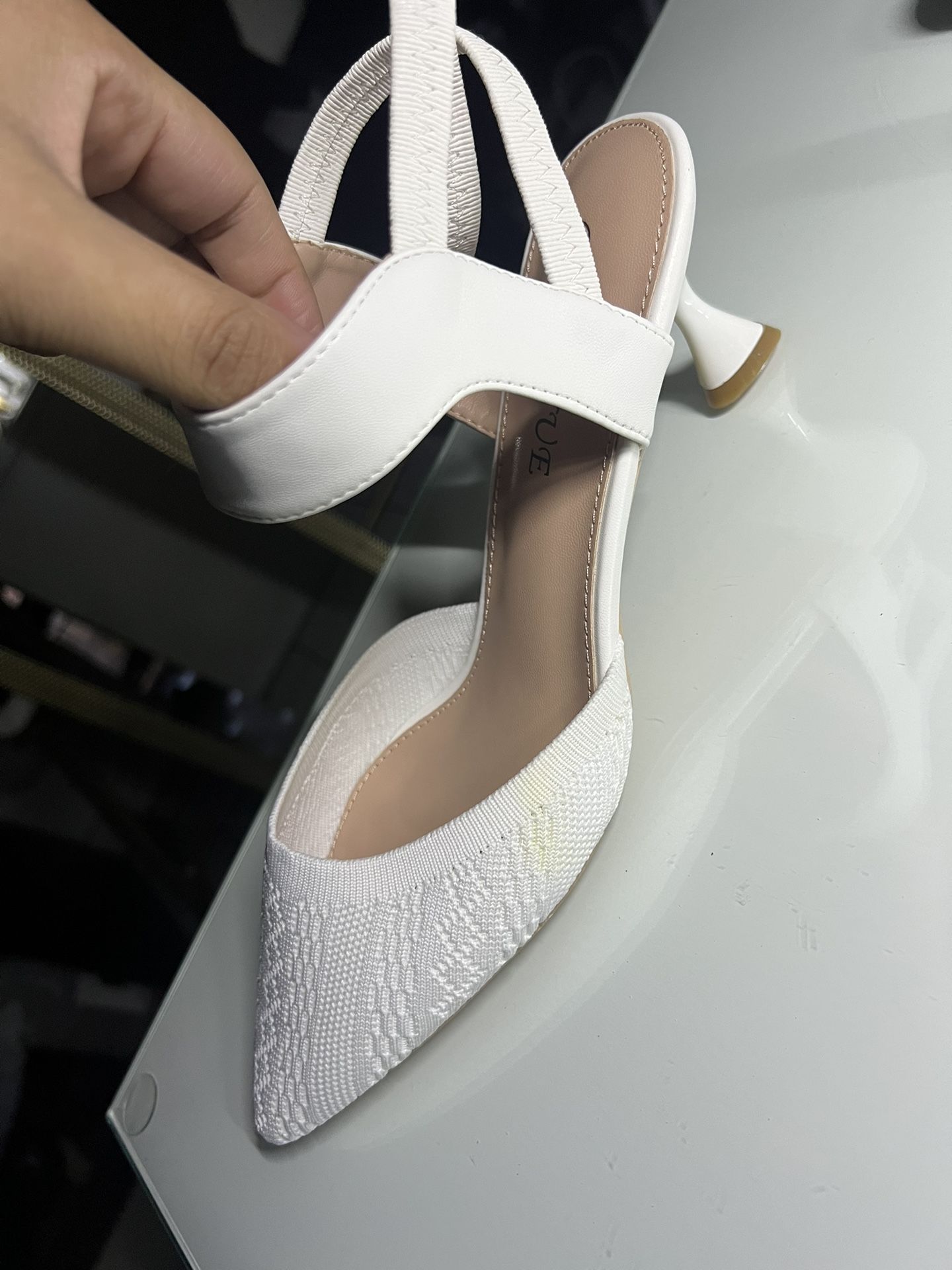 Womens White Heel