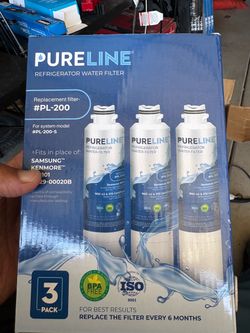 Two pureline refrigerator, water filter filters