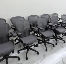 BRAND NEW HERMAN MILLER REMASTERED AERON SIZE B CHAIRS $750 EACH DELIVERY AVAILABLE