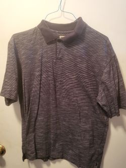 Haggar Gray Polo Shirt Size L
