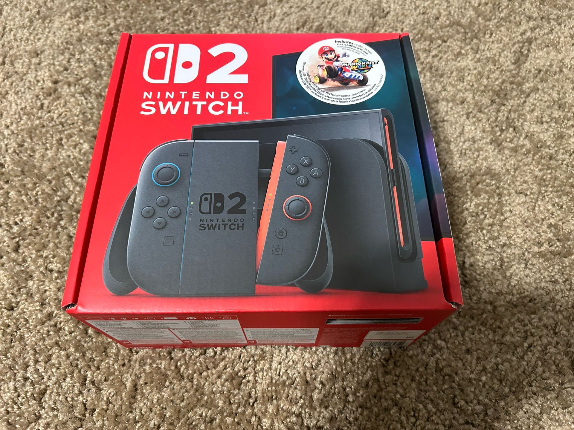 Nintendo Switch 2 + Mario kart Bundle- BRAND NEW IN BOX, SEALED