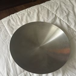 Round Silver Decorative Piece 