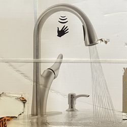 Kohler Touchless Pull-Down Kitchen Faucet Brushed Knickel