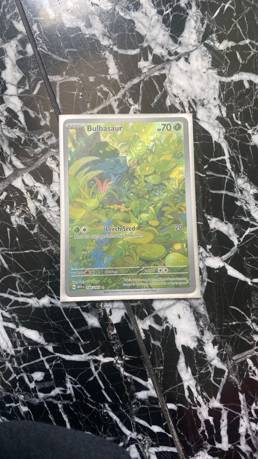 2023 Pokemon 151 Mew EN Bulbasaur Illustration Rare Holo #166/165