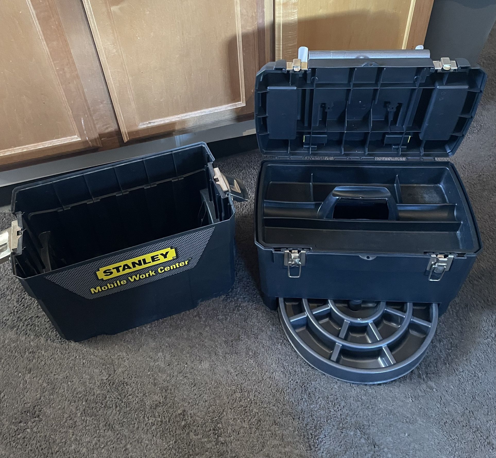 STANLEY Mobile Work Center Toolbox, 2 Tier Stackable