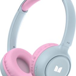 Monster Cute SK100 Kids Bluetooth Headphones, 85/94dB Safe Volume Limited, 60 Hours Playtime, Bluetooth 5.3, Over-Ear Toddler Headsets with Built-in M
