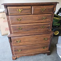 Antique Dresser. Restain Solid Wood