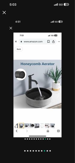 Sink Faucet Tall Bathroom Sink Faucet Single Hole Bathroom Faucet Round Body Black F7