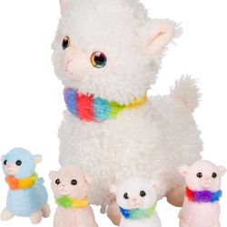 Llama Plush Stuffed Animal with Babies