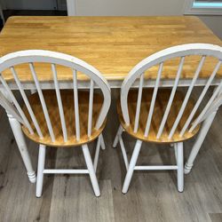 Small Wooden Table And Chairs