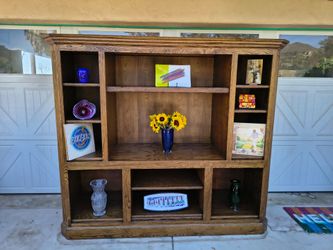 Entertainment center custom solid wood