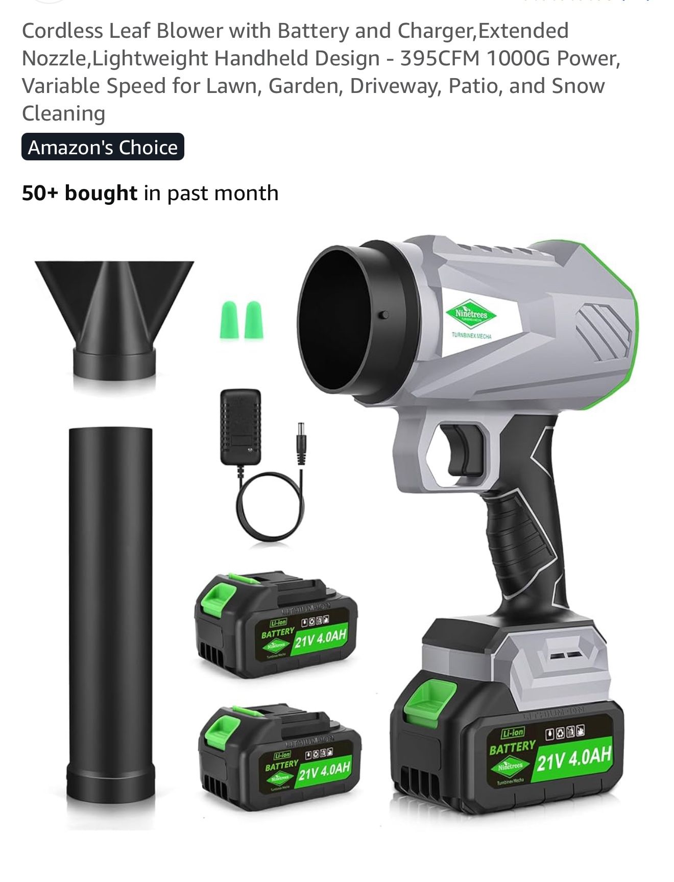 Wireless Leaf Blower