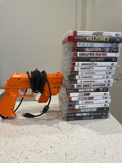 PS3 Games + Arcade Gun