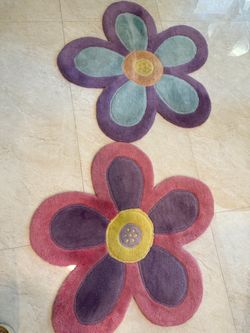 Rugs set wool and hand tufted