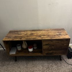 Sectional Couch With End Recliners and TV STAND