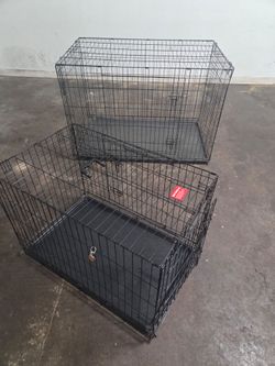 Xl and medium dog cages