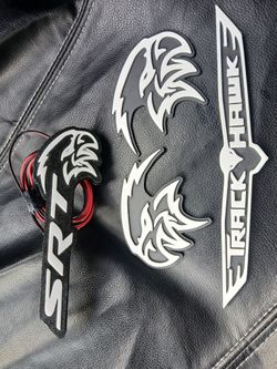 SRT TRACKHAWK LED EMBLEM (WHITE)