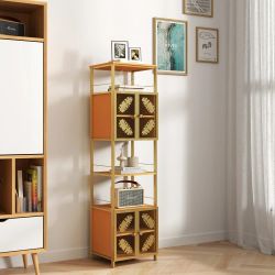 Tall Floor Storage Cabinet w/ Door – Bathroom / Kitchen / Living Room Organizer - BRAND NEW!

