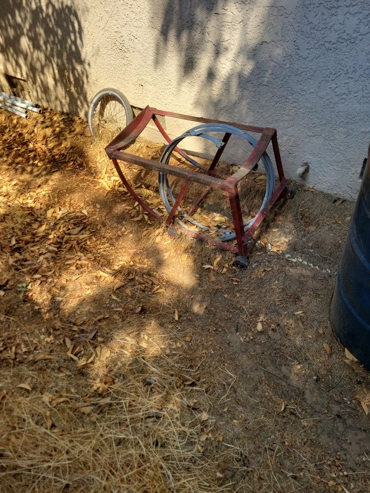 Drum Dolly And 4 55 Gallon Drums
