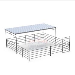 Horse Corral  With metal  Sun Shade 