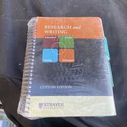 Research And Writing Custom Edition 
