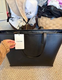 NWT CalPak Black Tote Bag